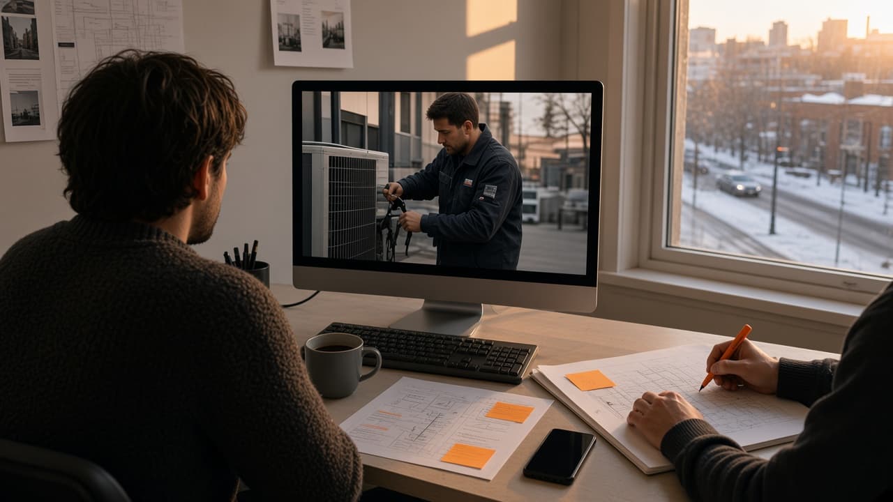 TrueCraft team reviewing a client website