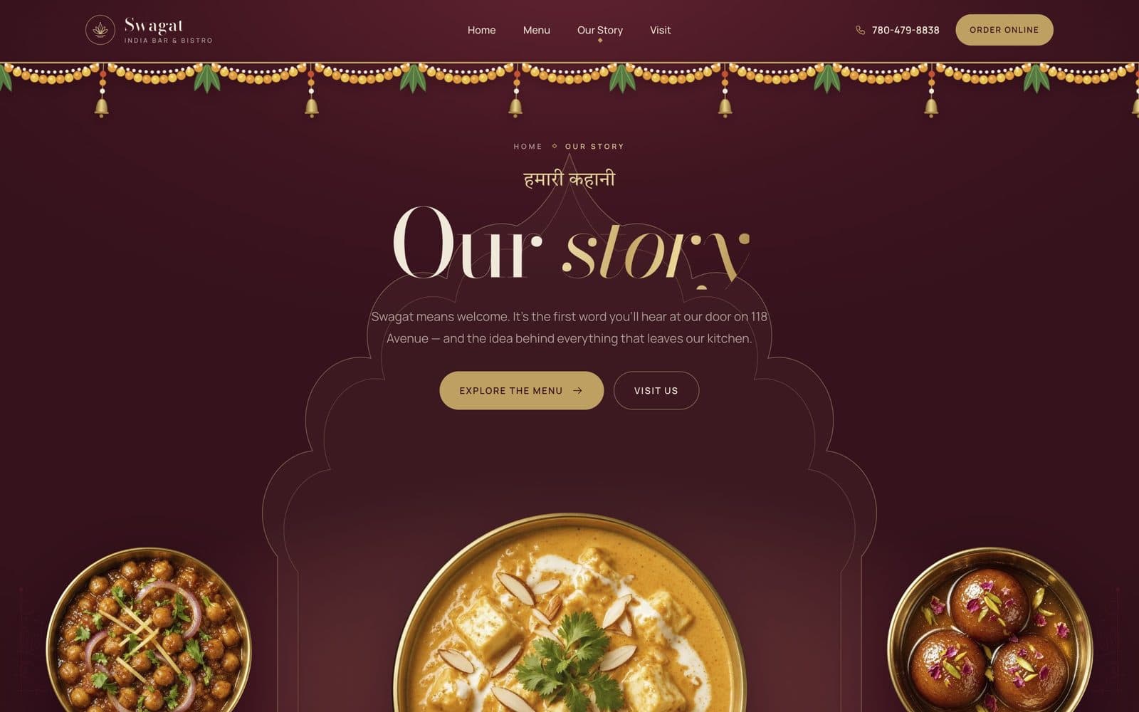 Swagat Our Story page hero