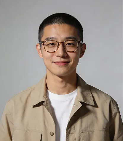 Portrait of Saurabh Kumar Ram, Growth Director — young man with short hair and glasses in a beige jacket.