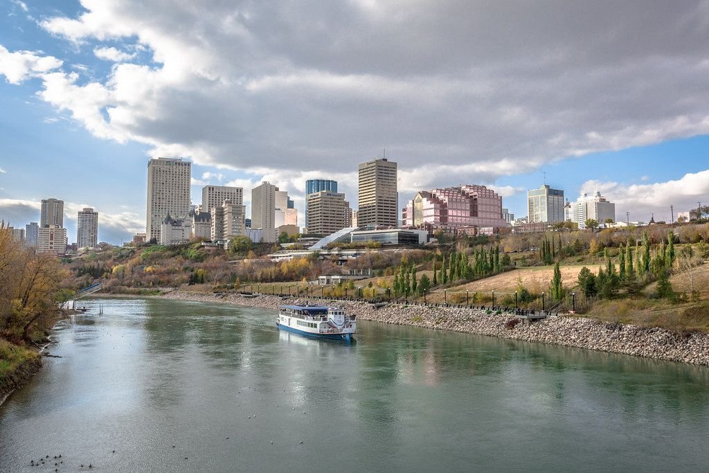 Edmonton river valley