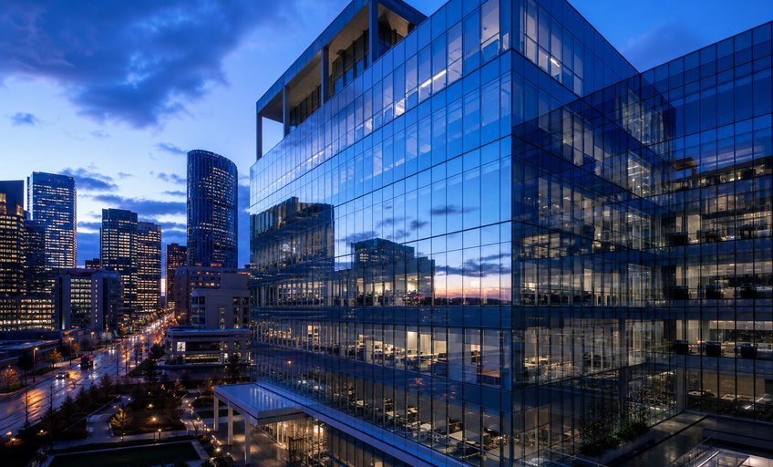 Accolite Digital modern glass office exterior