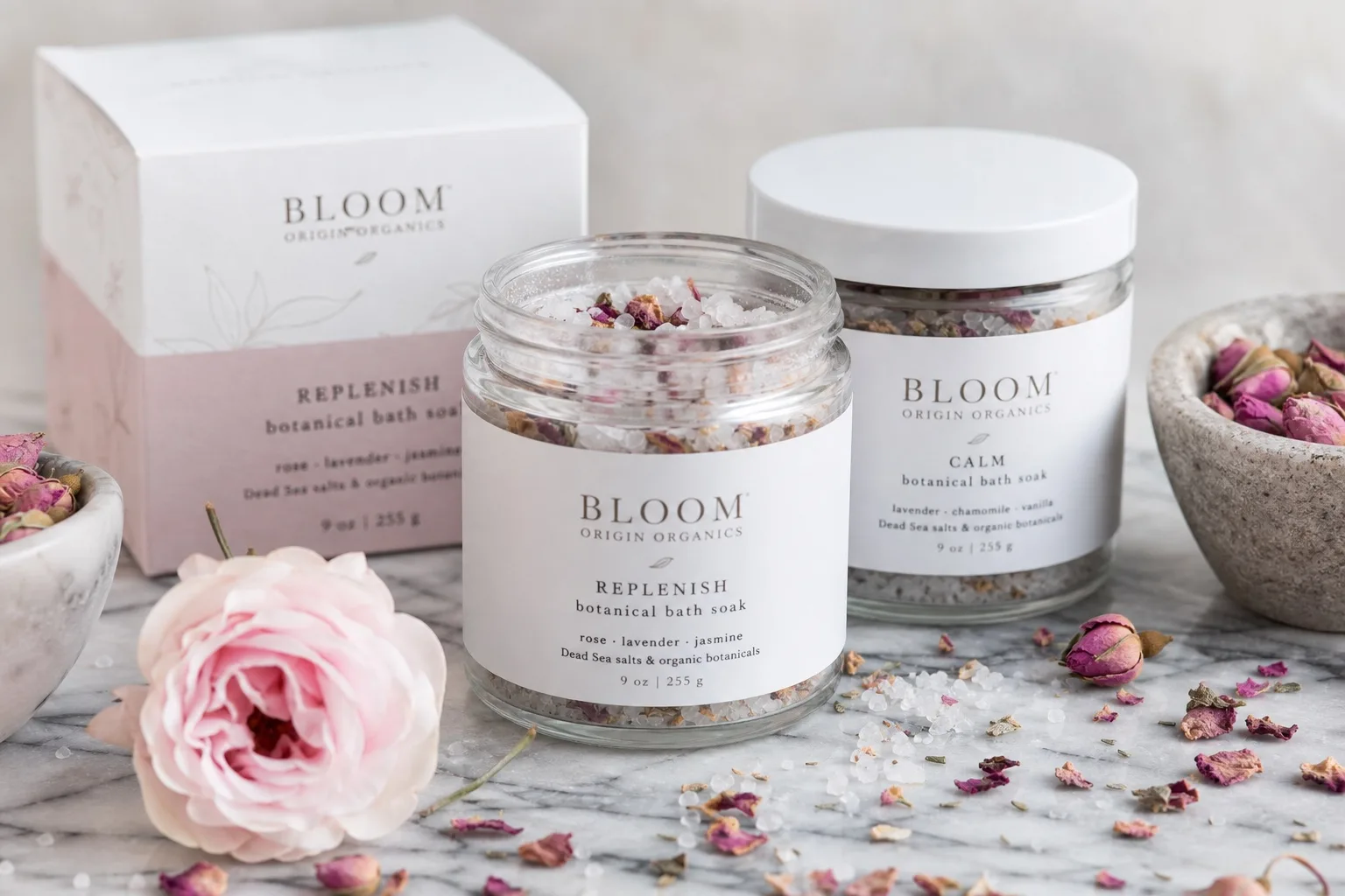 Bloom Origin Organics Package Design