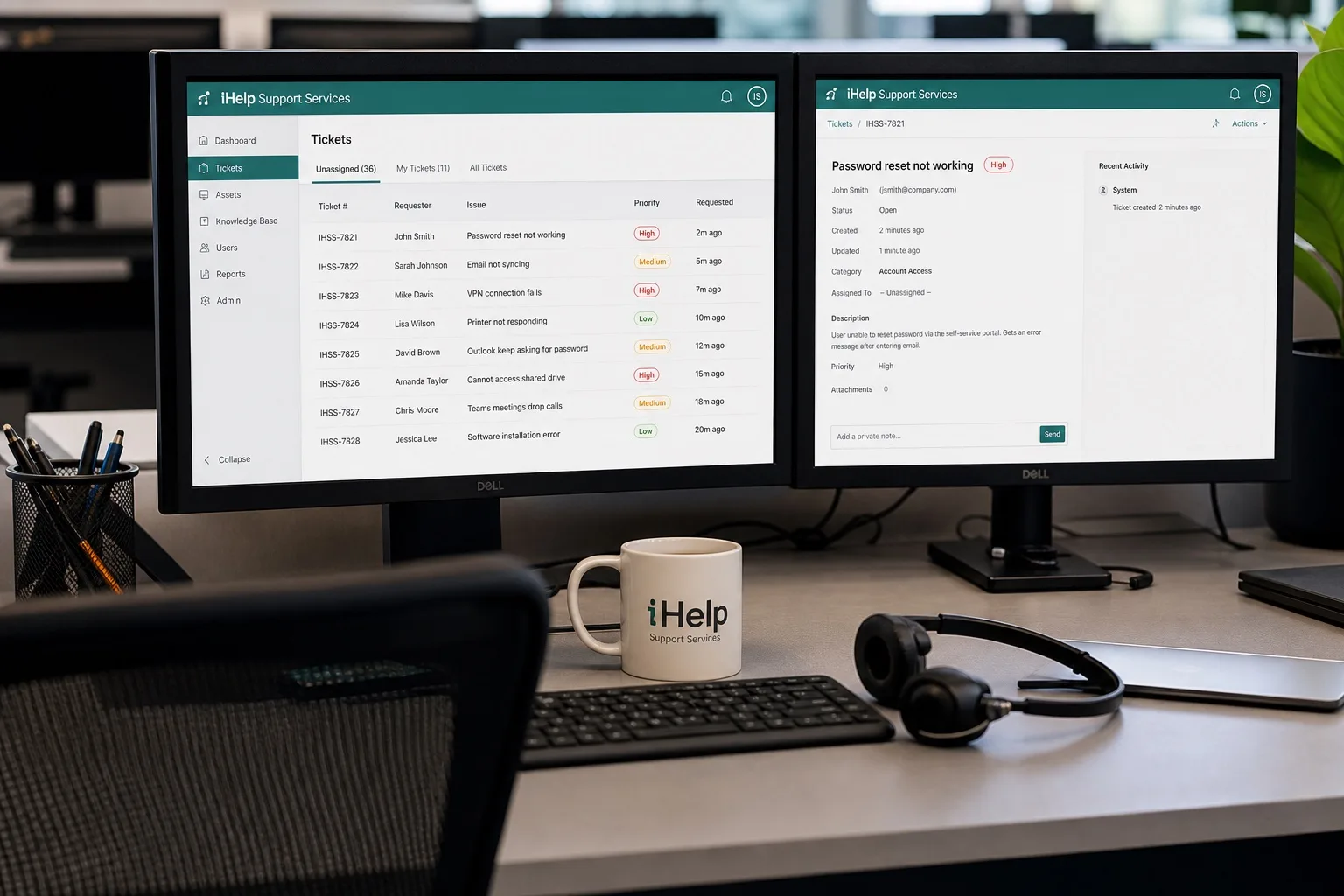 iHelp Support Services Digital Presence